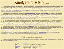 Tablet Screenshot of familyhistorydata.co.uk